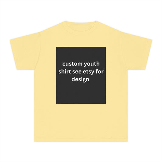 Custom Youth Comfort Colors Shirt