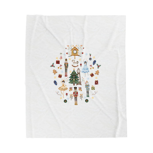Custom Nutcracker Baby Blanket, Baby gift, Personalized Name, Stroller Blanket, Newborn Baby Gift