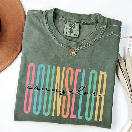 Counselor Shirt, School Counselor Shirt, Comfort Colors, School Psychologist, Counseling Shirt, Counselor Gift, Gift for Counselor