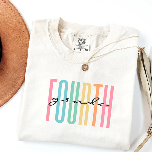 Fourth Grade Shirt, Education Tee, Teacher Gift, 4th Grade Teacher Shirt, Teacher Appreciation, Comfort Colors, Teaching Tee