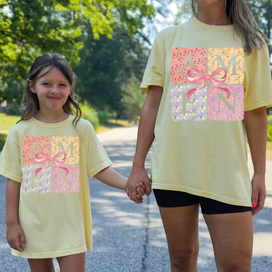 Mama and Mini Shirt, Mommy Me Christian Shirt, Amen Shirt, Christian Scripture Shirt, Comfort Colors Shirt, Matching Easter Shirts