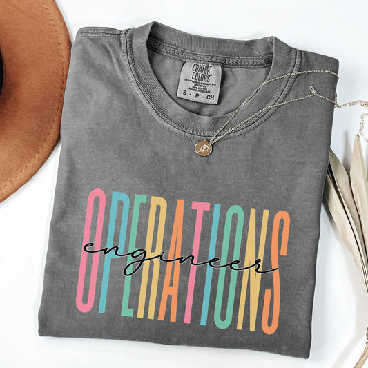 Comfort Colors® Operations Engineering Shirt, Engineers Shirt, Engineering Student Shirt, Women Engineers Shirt, Graduation Gift for Her