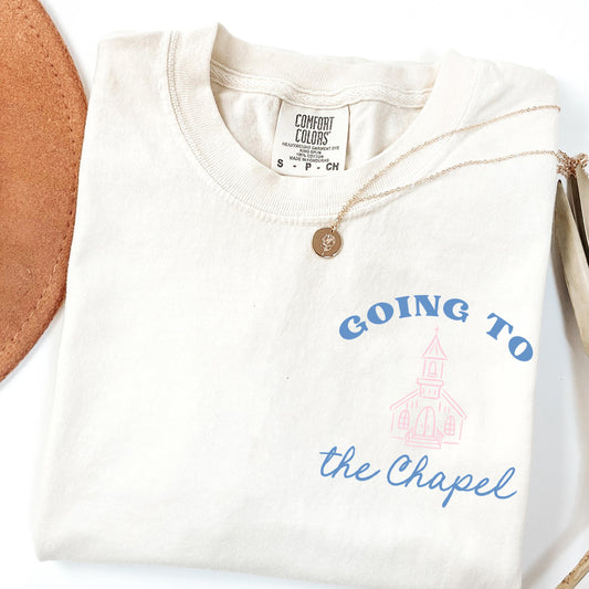 Comfort Colors Bride Shirt, Personalized Going to the Chapel Gonna Get Married Shirt, Bow Doodle Coquette Wedding Bride Tshirt, Chuch Shirt