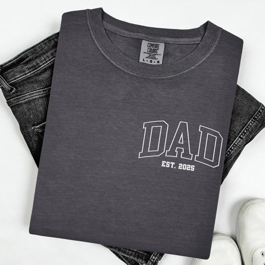 Comfort Colors Fathers Day Shirt, Dad Shirt, Dad Tshirt, New Dad Shirt, Custom Dad Shirt, Fathers Day Gift, Dad Gift, Baby Shower Gift