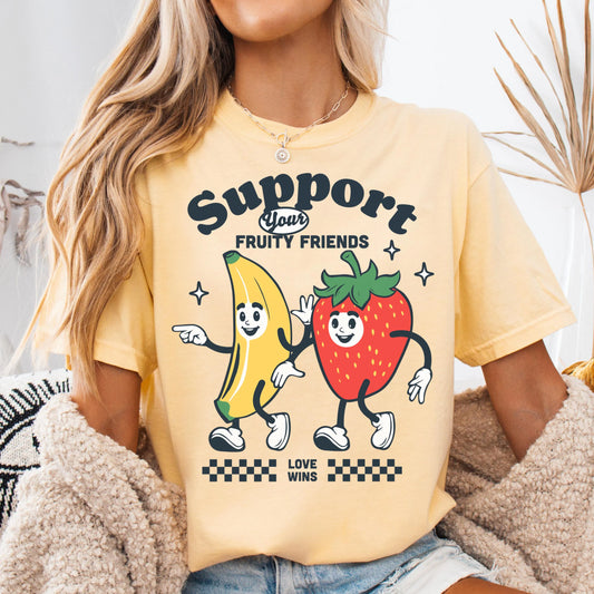 Comfort Colors Pride Shirt, Gay Shirt, LGBTQ Shirt, Lesbian Tee, Inclusive Shirt, Transgender Shirt, Equality Shirt, Ally Shirt, Fruit Shirt
