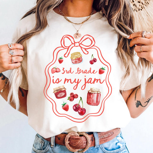 Comfort Colors Teacher Shirt, Third Grade Teacher Shirt, 3rd Grade Teacher Shirt, 3rd Grade Teacher Tee, Back to School Shirt, Is My Jam