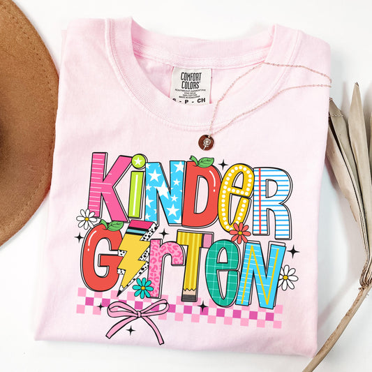 Comfort Colors Teacher Shirt, Kindergarten Teacher Shirt, Kindergarten Shirt, Back to School Shirt, Custom Teacher Appreciation Tee