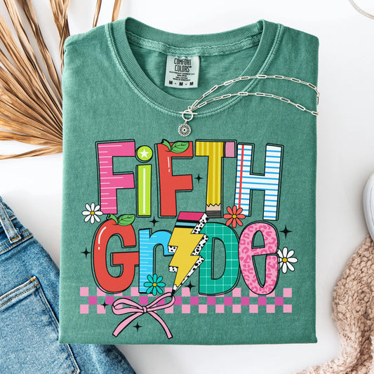 Comfort Colors Teacher Shirt, Fifth Grade Teacher Shirt, 5th Grade Teacher Shirt, 5th Grade Teacher Tee, Back to School Shirt, Teacher Tee