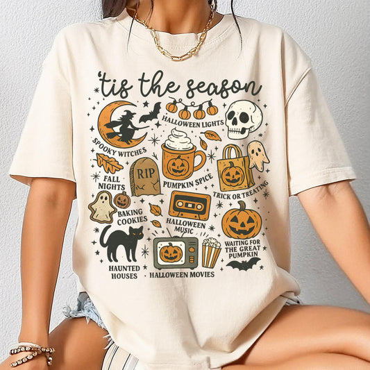 Cute Ghost Halloween Comfort Colors Tee