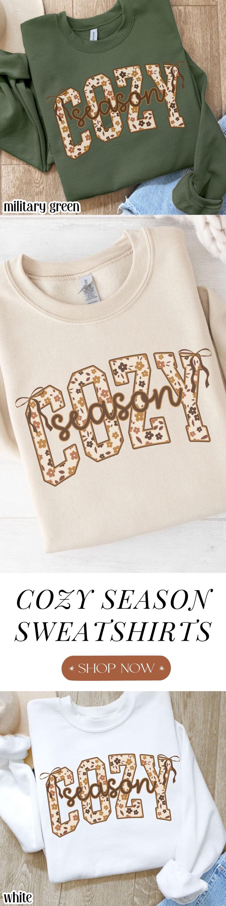 Cozy Season Pumpkin Floral Gildan Sweatshirt