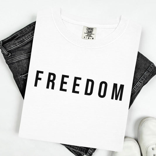 Charlie Kirk Freedom Shirt Comfort Colors Republican Conservative Charlie Kirk T-Shirt Justice Quote Tee Shirt Proud American Christian Tee
