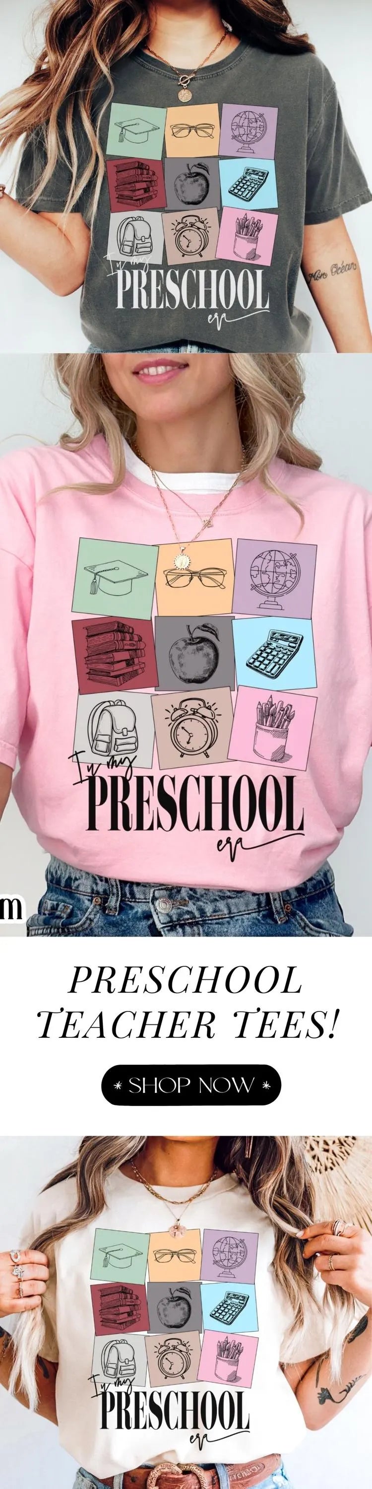 Preschool Teacher Comfort Colors Shirt, Pre-K Teacher Shirt, Teacher Tshirt, Teacher Appreciation Shirt, Teacher Gift In My Prek Teacher Era