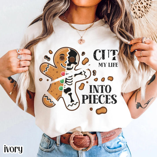 Cut My Life Into Pieces Gingerbread Comfort Colors Tee