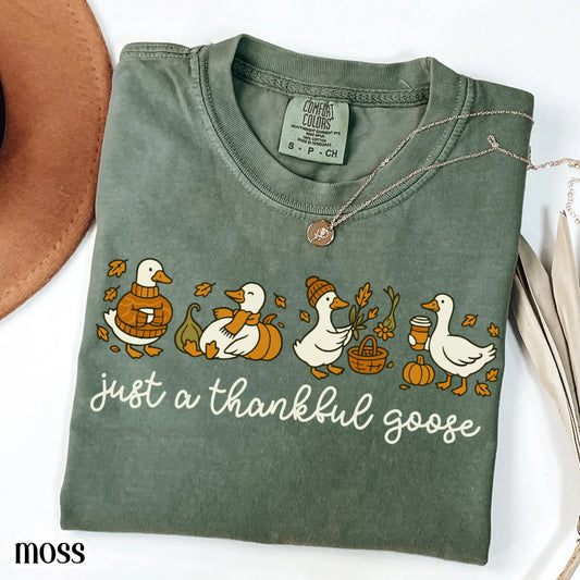 Thanksgiving Goose Comfort Colors Tee