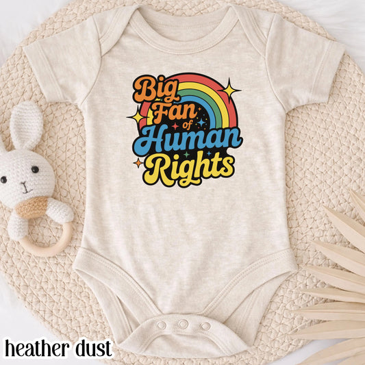 Human Rights Baby Bodysuit Colorful Rainbow Pride Baby Outfit Equality Love Tee LGBTQ Pride Inclusive Gay Lesbian Social Justice Newborn