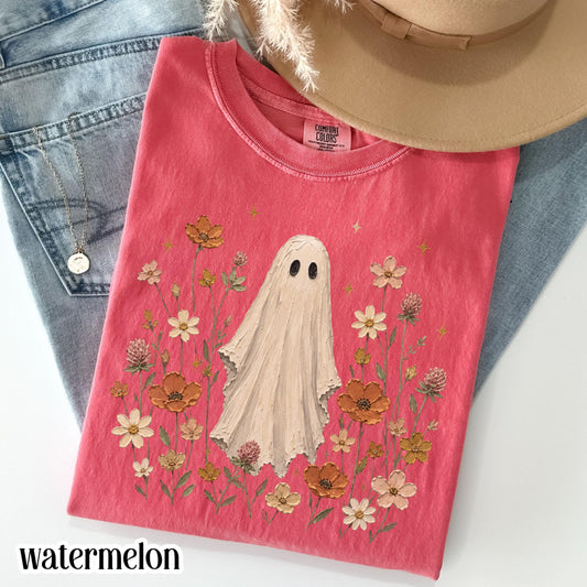 Wildflowers Ghost Comfort Colors Tee