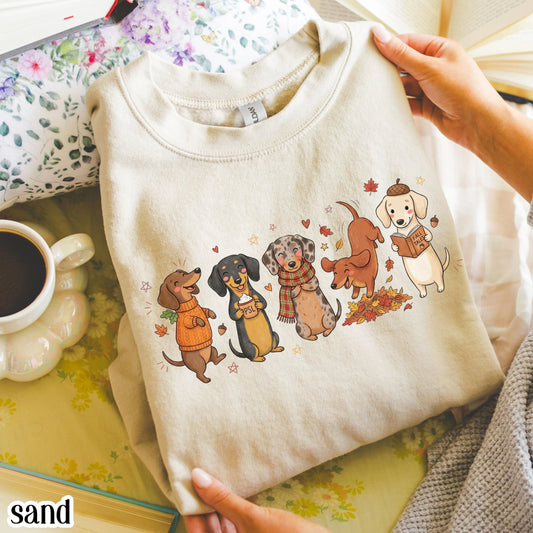 Cozy Season Dachshund Fall Sweatshirt