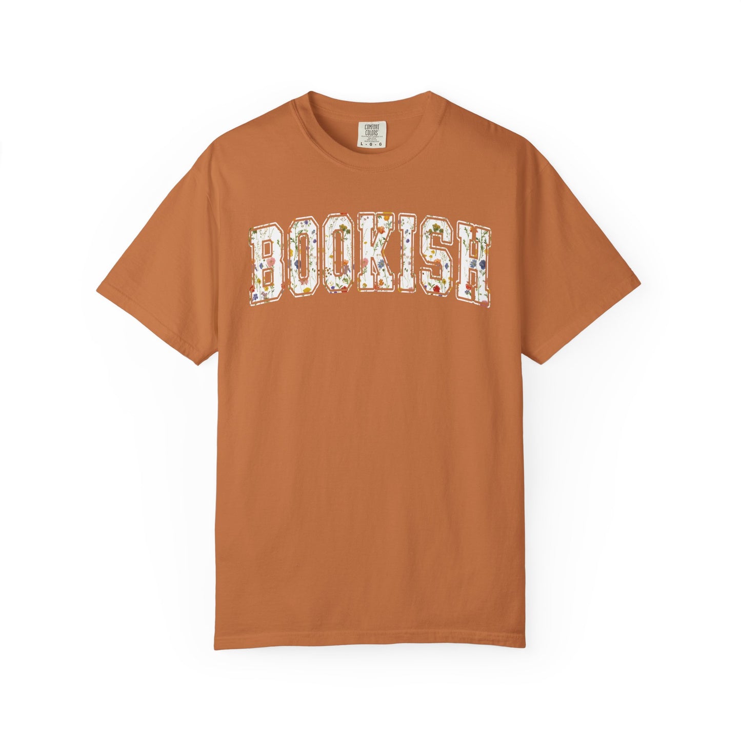 Book Comfort Colors Shirt Bookish Reading Flower T-Shirt Book Lover One More Chapter Tee Books and Coffee Librarian Tee for Teacher