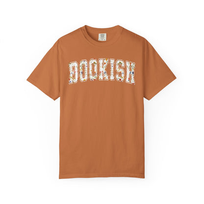 Book Comfort Colors Shirt Bookish Reading Flower T-Shirt Book Lover One More Chapter Tee Books and Coffee Librarian Tee for Teacher