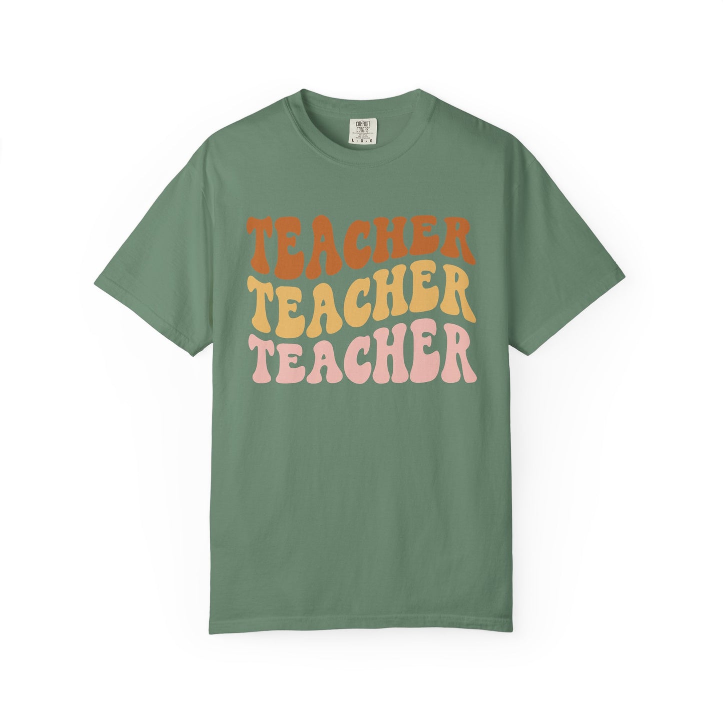 Teacher Comfort Colors Retro Shirt, Wavy Text Shirt, Teacher Wavy Text Shirt, Teacher Shirt, Gift For Teacher, In My Era Shirt