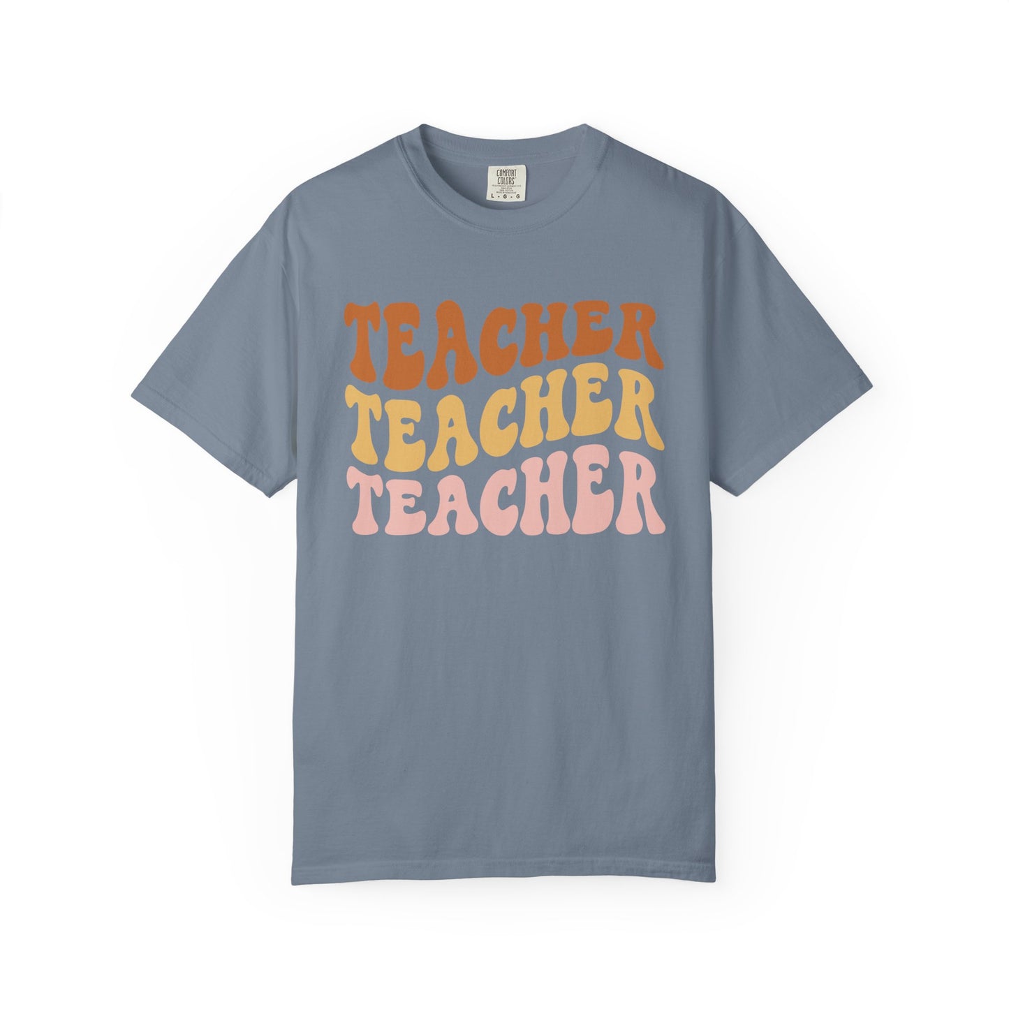 Teacher Comfort Colors Retro Shirt, Wavy Text Shirt, Teacher Wavy Text Shirt, Teacher Shirt, Gift For Teacher, In My Era Shirt
