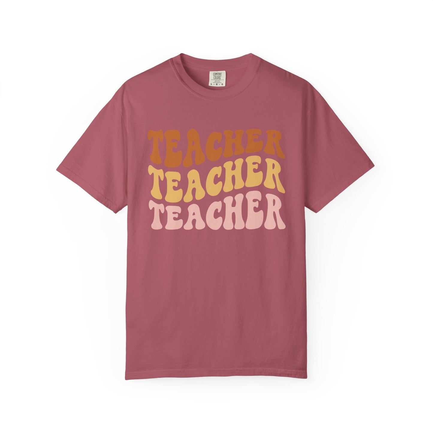 Teacher Comfort Colors Retro Shirt, Wavy Text Shirt, Teacher Wavy Text Shirt, Teacher Shirt, Gift For Teacher, In My Era Shirt