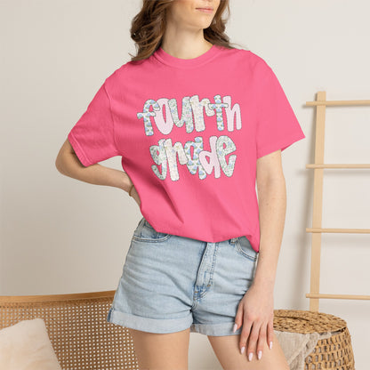 Comfort Colors Teacher Shirt, Kindergarten Teacher Shirt, Fourth Grade Teacher Shirt, 4th Grade Teacher Tee, Back to School Shirt