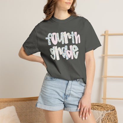 Comfort Colors Teacher Shirt, Kindergarten Teacher Shirt, Fourth Grade Teacher Shirt, 4th Grade Teacher Tee, Back to School Shirt