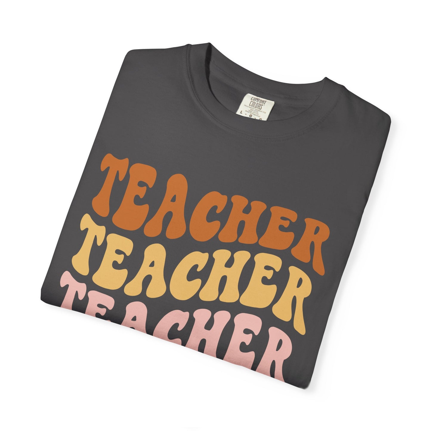 Teacher Comfort Colors Retro Shirt, Wavy Text Shirt, Teacher Wavy Text Shirt, Teacher Shirt, Gift For Teacher, In My Era Shirt
