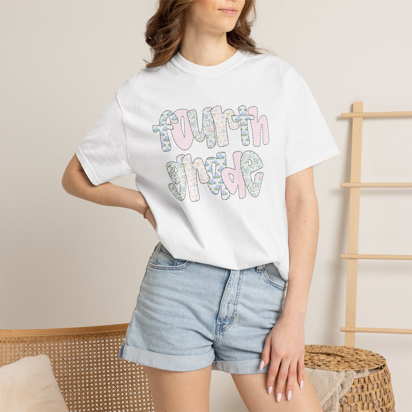 Comfort Colors Teacher Shirt, Kindergarten Teacher Shirt, Fourth Grade Teacher Shirt, 4th Grade Teacher Tee, Back to School Shirt