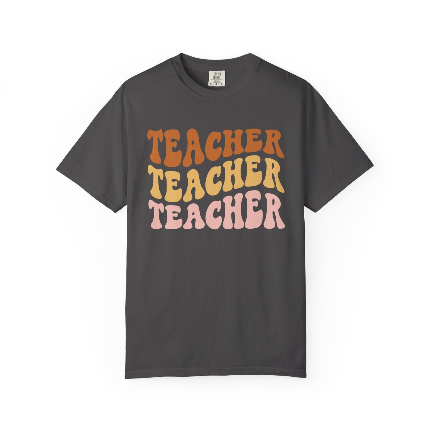 Teacher Comfort Colors Retro Shirt, Wavy Text Shirt, Teacher Wavy Text Shirt, Teacher Shirt, Gift For Teacher, In My Era Shirt