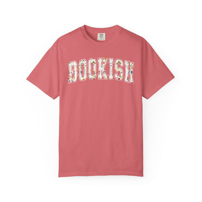 Book Comfort Colors Shirt Bookish Reading Flower T-Shirt Book Lover One More Chapter Tee Books and Coffee Librarian Tee for Teacher