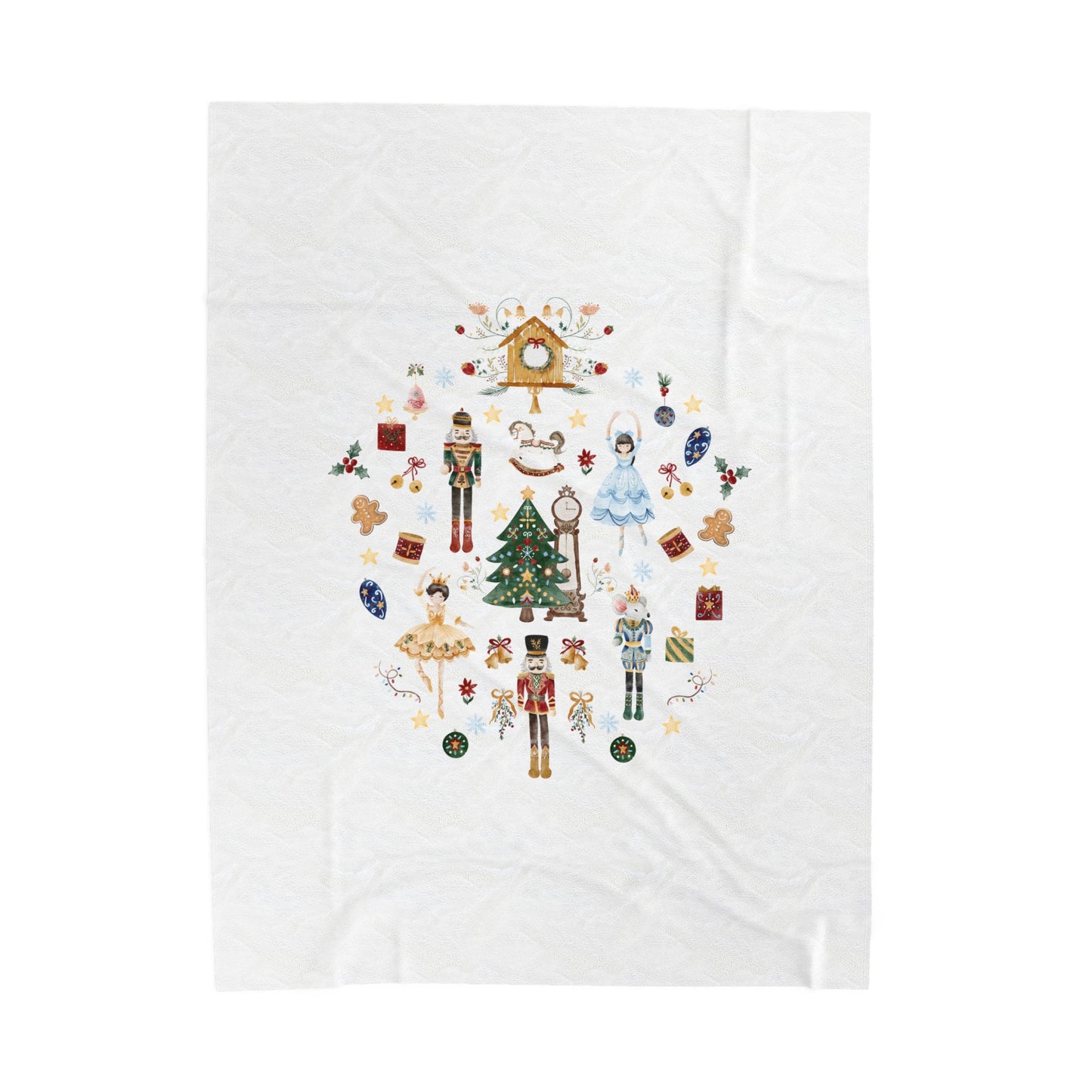 Custom Nutcracker Baby Blanket, Baby gift, Personalized Name, Stroller Blanket, Newborn Baby Gift