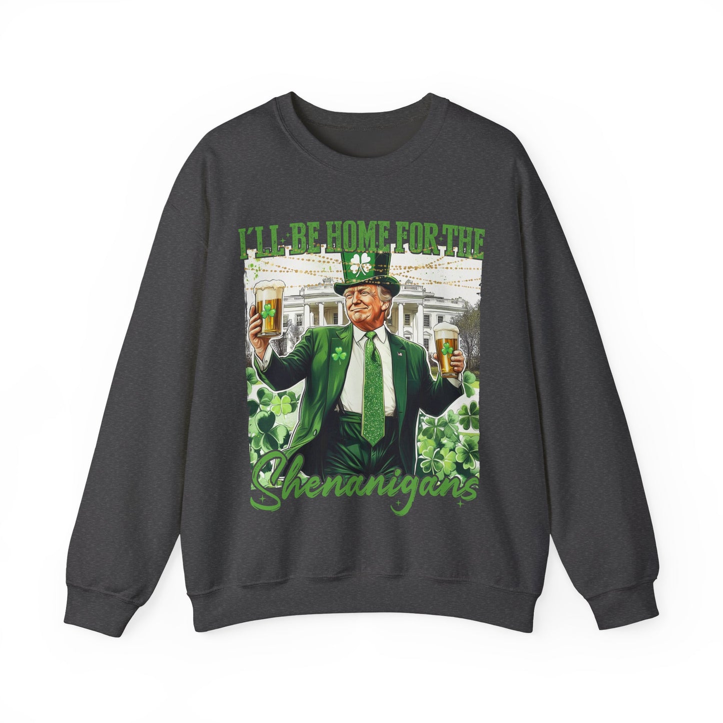 St Patricks Day Sweatshirt, Irish Shamrock Sweatshirt, Saint Patricks Day Trump Sweatshirt, Donald Trump St Patricks Sweater, Daddys Home