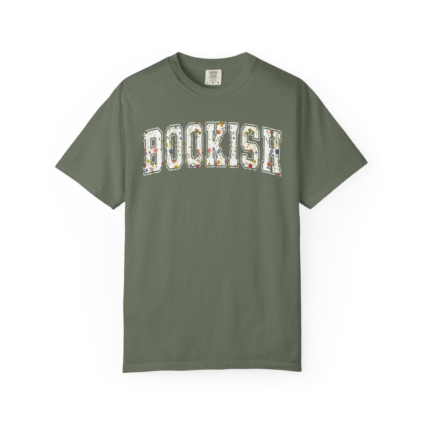 Book Comfort Colors Shirt Bookish Reading Flower T-Shirt Book Lover One More Chapter Tee Books and Coffee Librarian Tee for Teacher