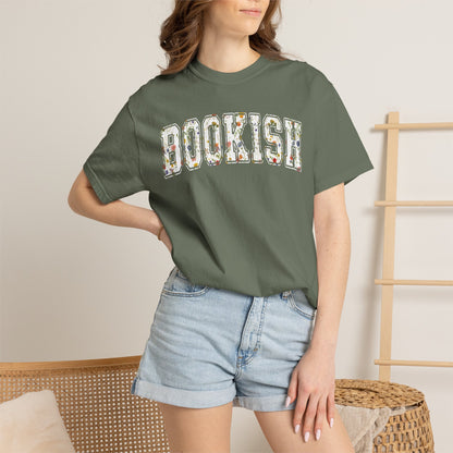 Book Comfort Colors Shirt Bookish Reading Flower T-Shirt Book Lover One More Chapter Tee Books and Coffee Librarian Tee for Teacher