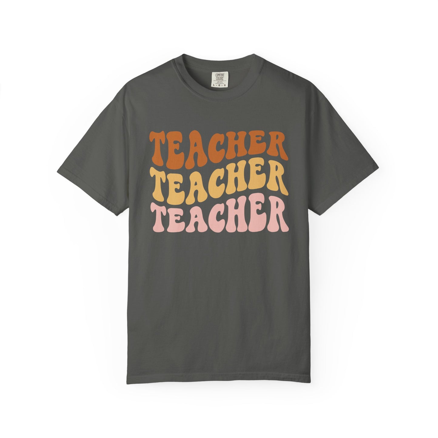 Teacher Comfort Colors Retro Shirt, Wavy Text Shirt, Teacher Wavy Text Shirt, Teacher Shirt, Gift For Teacher, In My Era Shirt