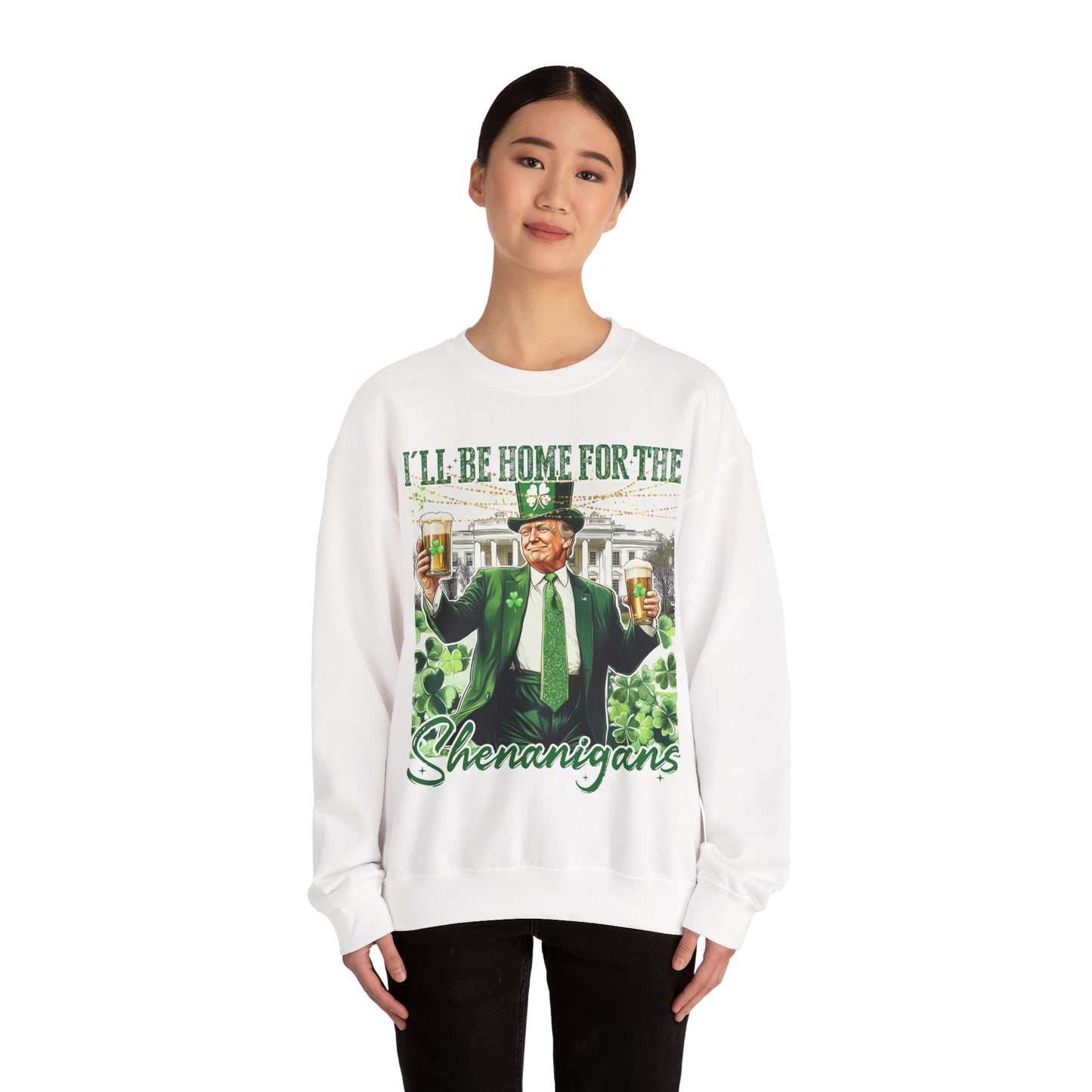 St Patricks Day Sweatshirt, Irish Shamrock Sweatshirt, Saint Patricks Day Trump Sweatshirt, Donald Trump St Patricks Sweater, Daddys Home