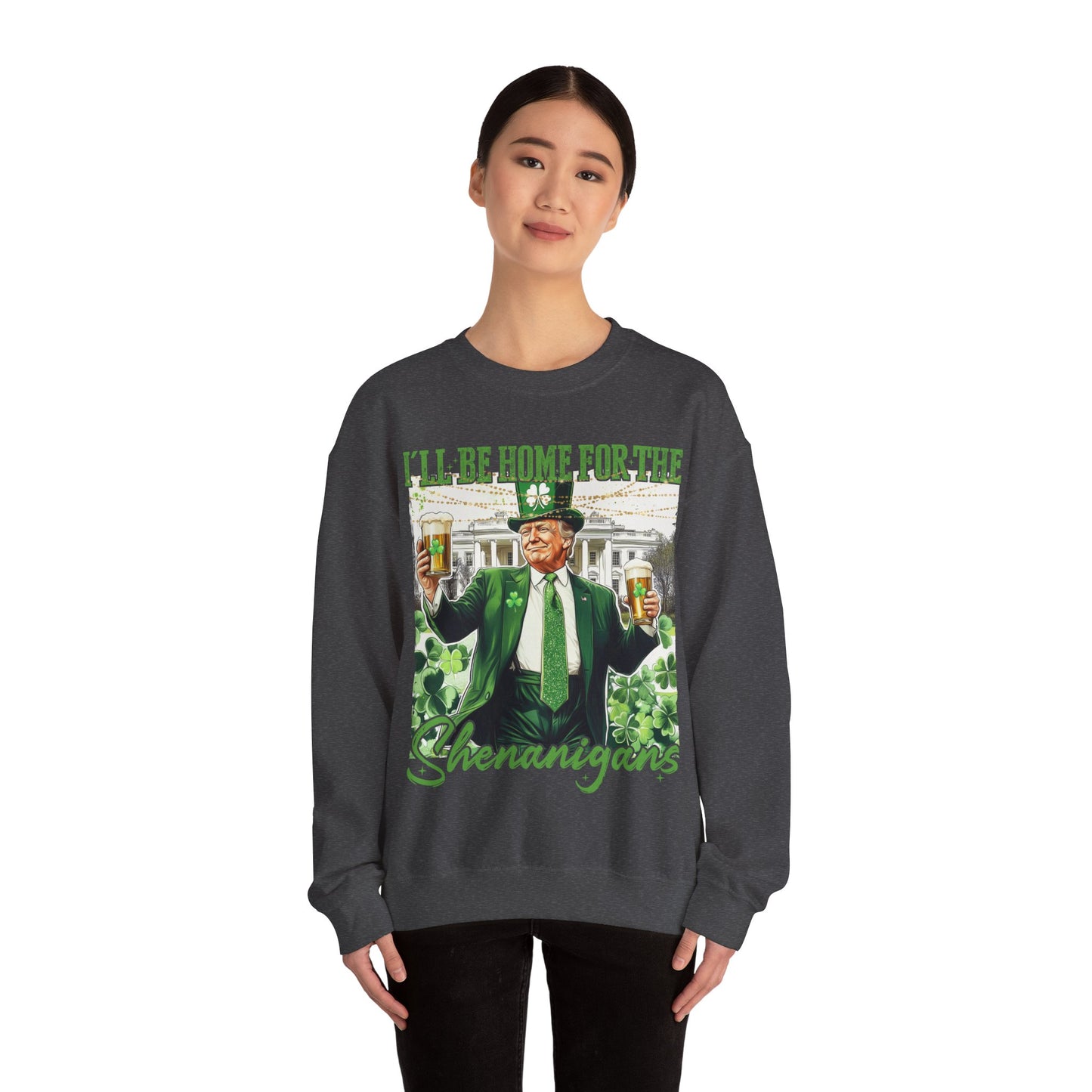 St Patricks Day Sweatshirt, Irish Shamrock Sweatshirt, Saint Patricks Day Trump Sweatshirt, Donald Trump St Patricks Sweater, Daddys Home