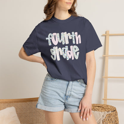 Comfort Colors Teacher Shirt, Kindergarten Teacher Shirt, Fourth Grade Teacher Shirt, 4th Grade Teacher Tee, Back to School Shirt