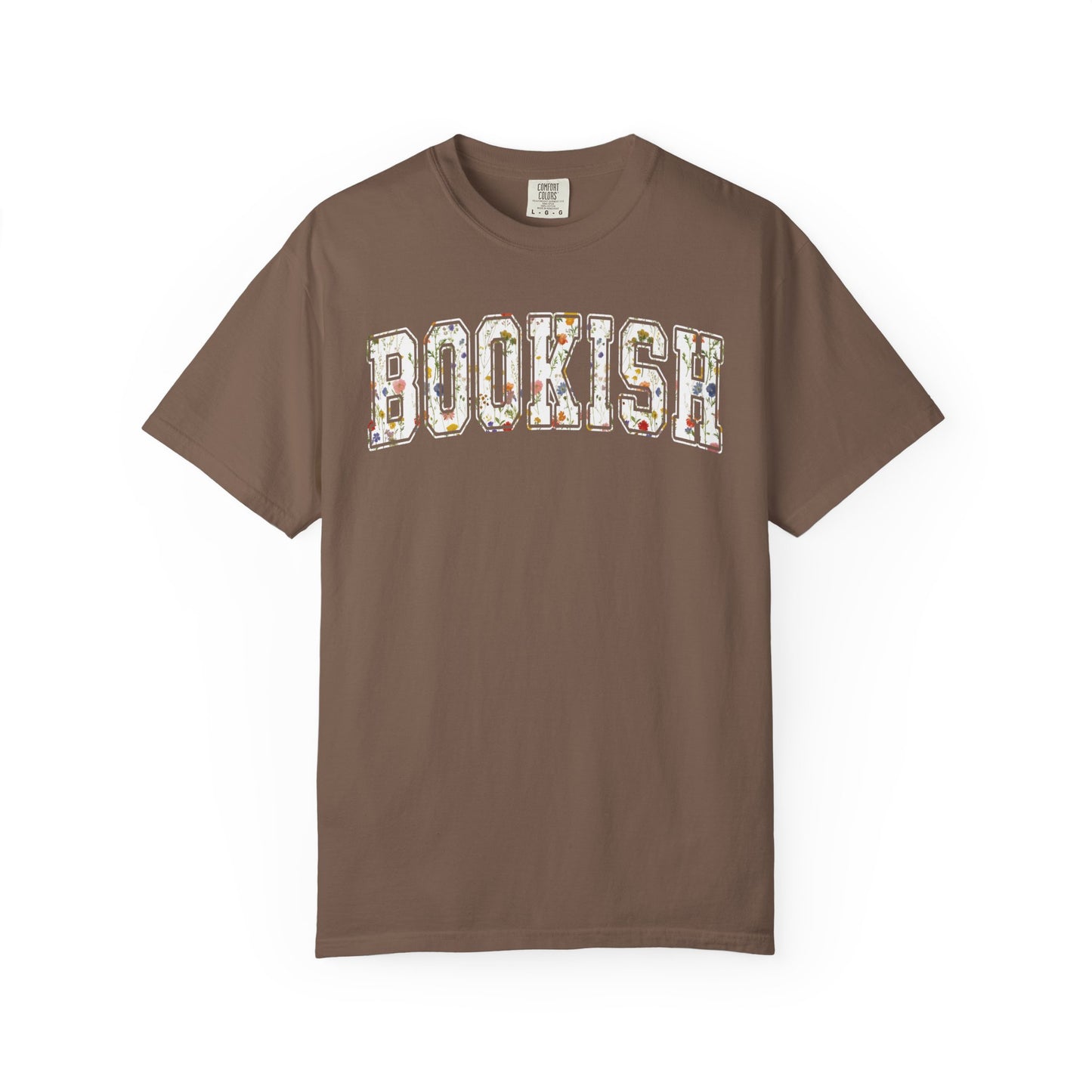 Book Comfort Colors Shirt Bookish Reading Flower T-Shirt Book Lover One More Chapter Tee Books and Coffee Librarian Tee for Teacher