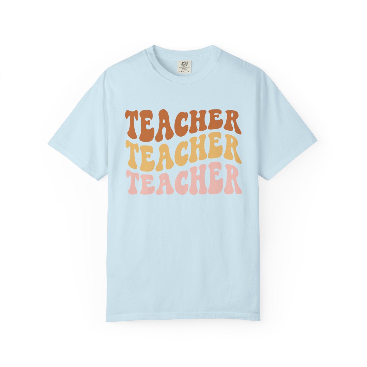 Teacher Comfort Colors Retro Shirt, Wavy Text Shirt, Teacher Wavy Text Shirt, Teacher Shirt, Gift For Teacher, In My Era Shirt