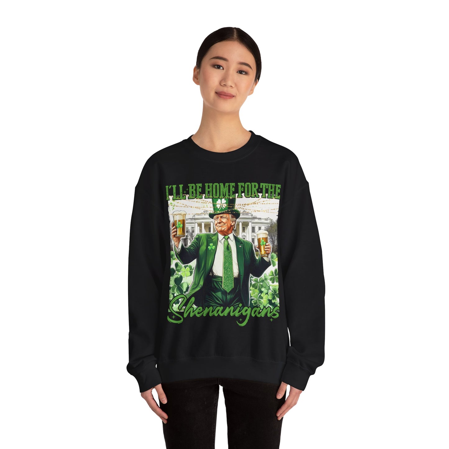 St Patricks Day Sweatshirt, Irish Shamrock Sweatshirt, Saint Patricks Day Trump Sweatshirt, Donald Trump St Patricks Sweater, Daddys Home