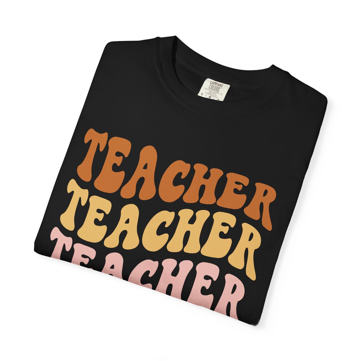 Teacher Comfort Colors Retro Shirt, Wavy Text Shirt, Teacher Wavy Text Shirt, Teacher Shirt, Gift For Teacher, In My Era Shirt