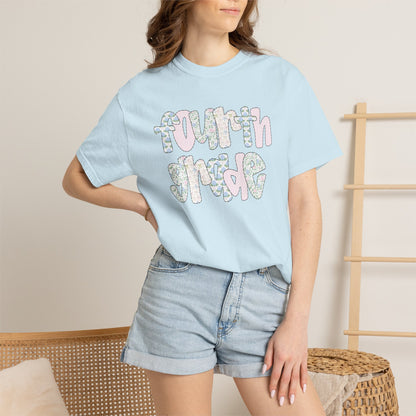Comfort Colors Teacher Shirt, Kindergarten Teacher Shirt, Fourth Grade Teacher Shirt, 4th Grade Teacher Tee, Back to School Shirt