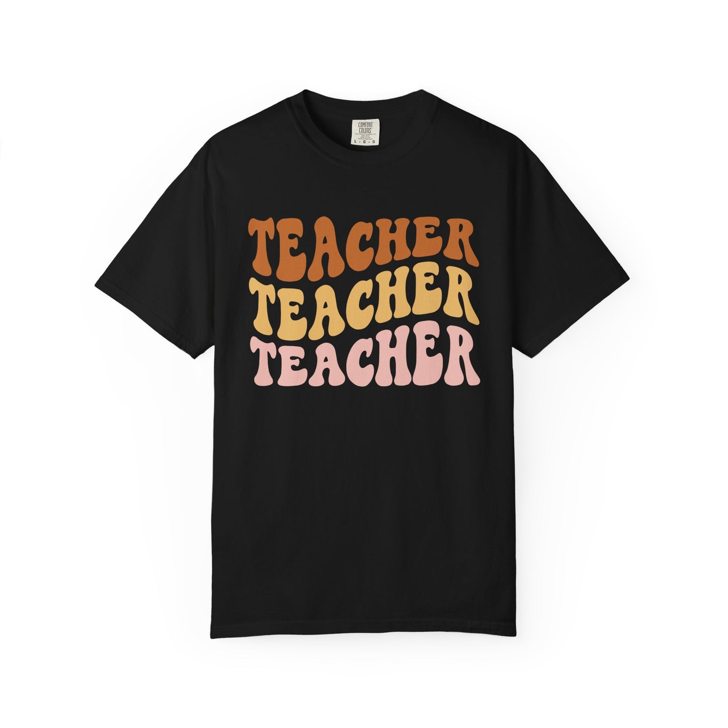 Teacher Comfort Colors Retro Shirt, Wavy Text Shirt, Teacher Wavy Text Shirt, Teacher Shirt, Gift For Teacher, In My Era Shirt