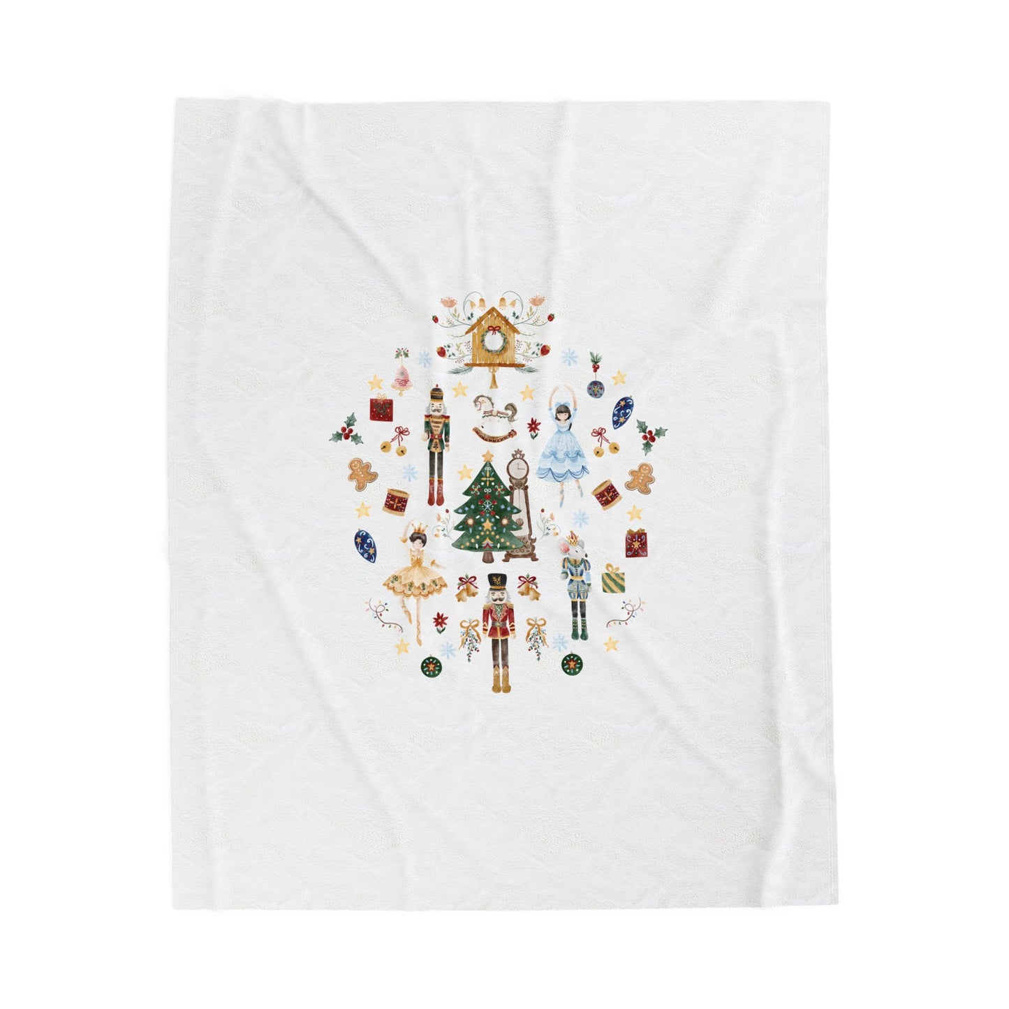 Custom Nutcracker Baby Blanket, Baby gift, Personalized Name, Stroller Blanket, Newborn Baby Gift