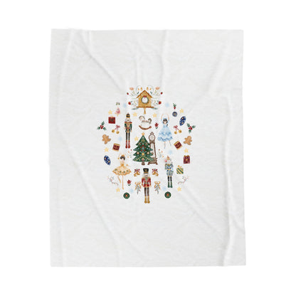 Custom Nutcracker Baby Blanket, Baby gift, Personalized Name, Stroller Blanket, Newborn Baby Gift