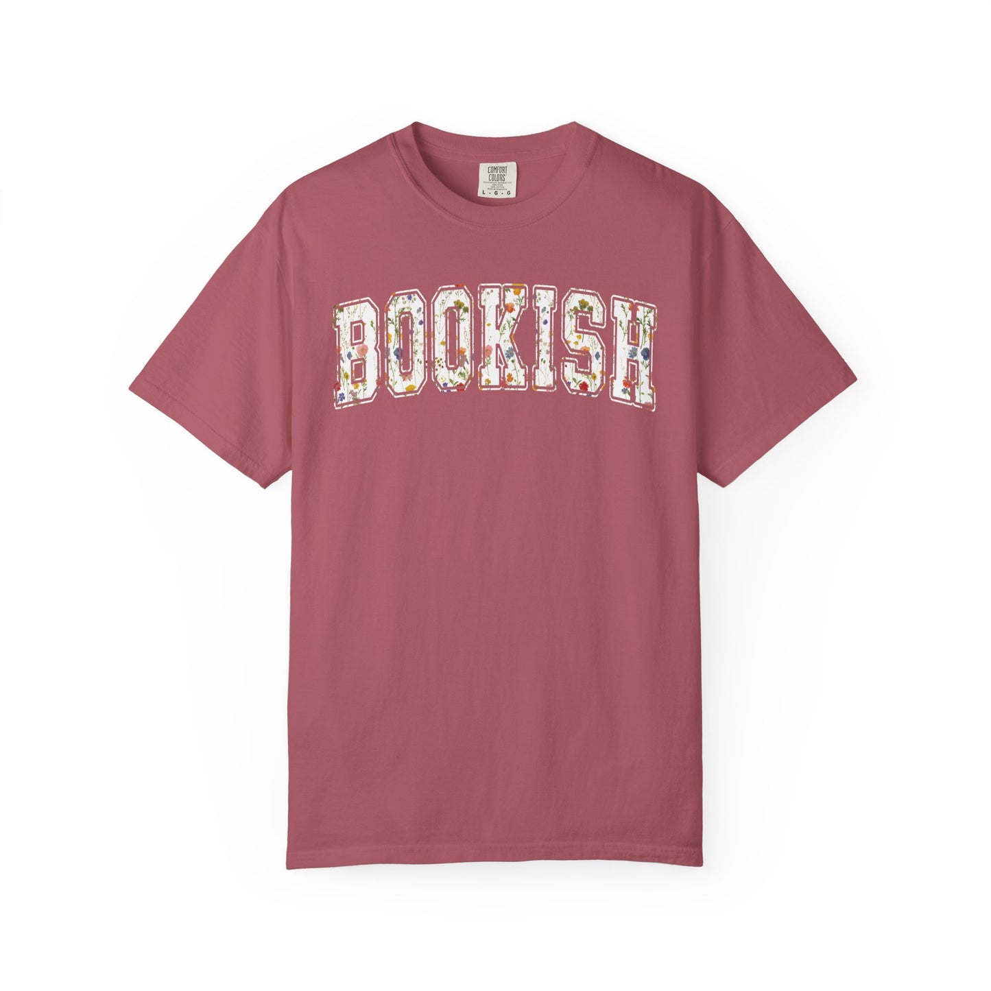 Book Comfort Colors Shirt Bookish Reading Flower T-Shirt Book Lover One More Chapter Tee Books and Coffee Librarian Tee for Teacher