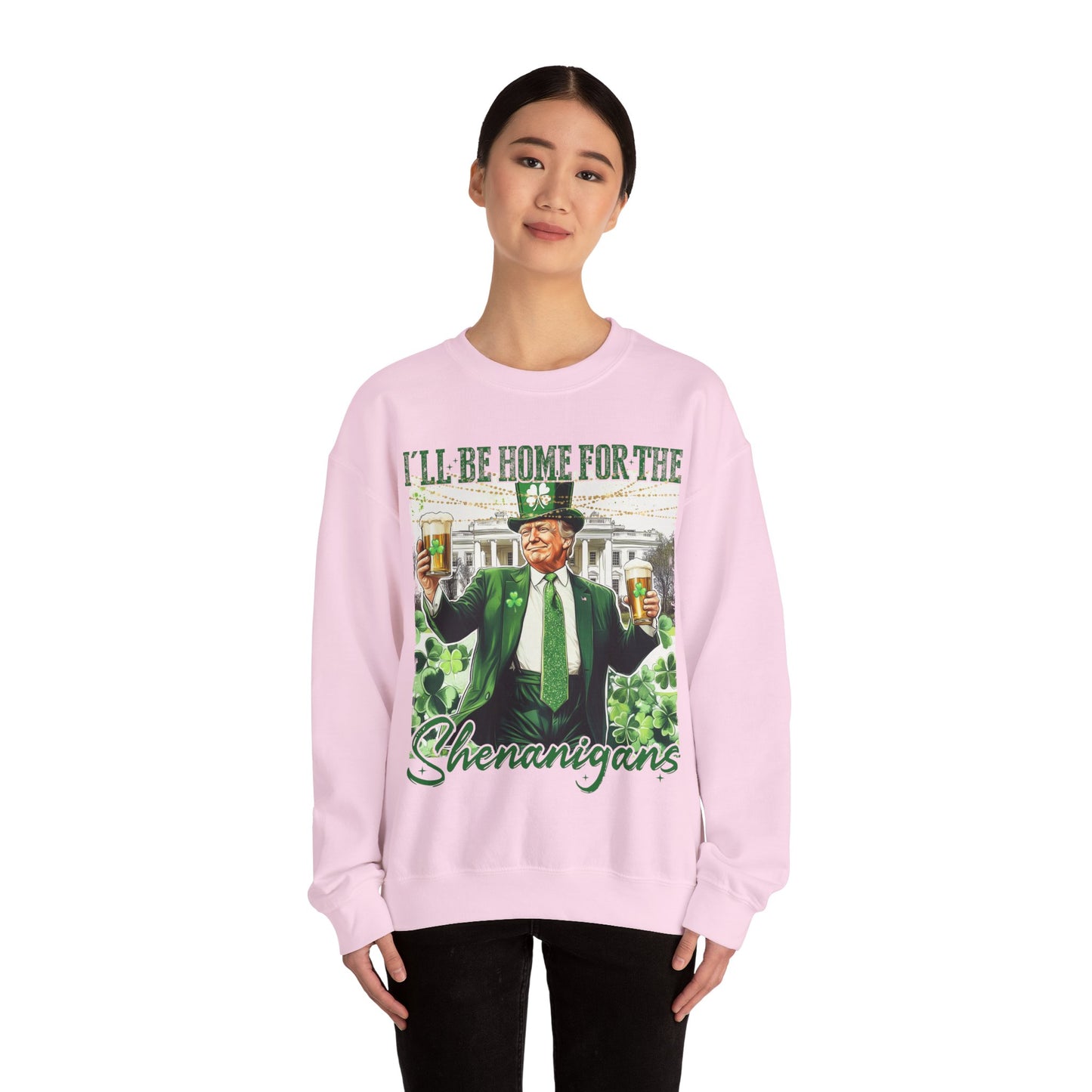 St Patricks Day Sweatshirt, Irish Shamrock Sweatshirt, Saint Patricks Day Trump Sweatshirt, Donald Trump St Patricks Sweater, Daddys Home